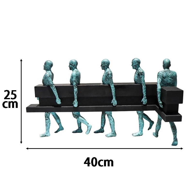 sculpture contemporaine résine verte vieillie minimaliste intérieure décoration chambre erotique people
