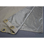rideau anti radiation beige gris tissu texturé moderne dorés protection emf