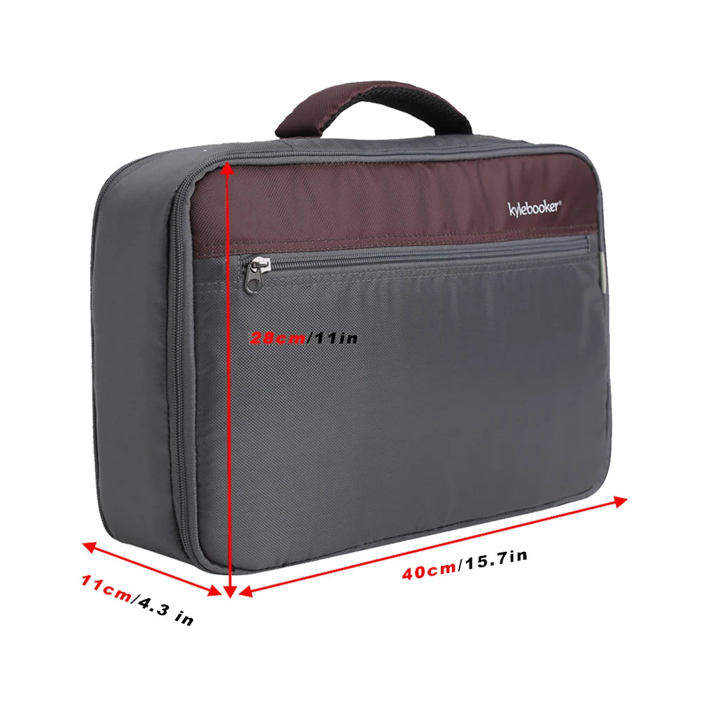 sac rangement pêche gris compartiments rembourrés pochettes transparentes matériel utilitaire multicouche polyester portable
