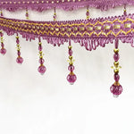 ruban décoratif brodé pendantes classique élégant rouge violet rose bleu vert clair polyesterUsageId omitUsageId