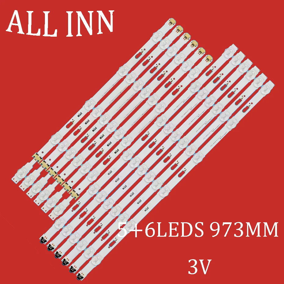 bande led rétro éclairage blanc moderne 973mm leds connecteurs fixations 3v
