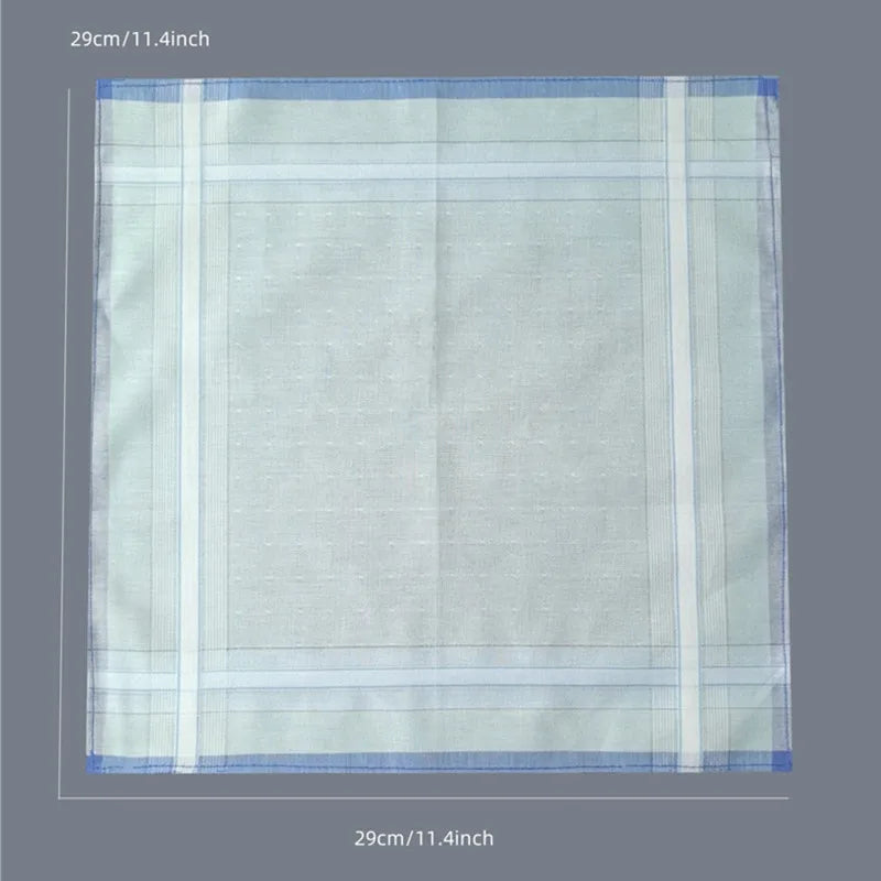 serviettes poche femmes 100 coton rayures colorées classiques 29cm 29cm