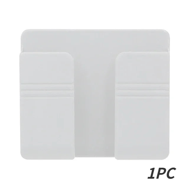 boîte rangement mural blanc moderne adhésif chargeur smartphone télécommande prise usb