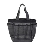 sac toilettage polyestère filet transparent noir rose turquoise multifonction salle bain voyage camping
