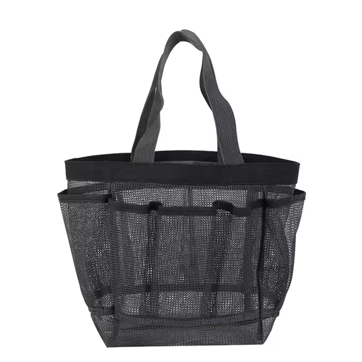 sac toilettage polyestère filet transparent noir rose turquoise multifonction salle bain voyage camping