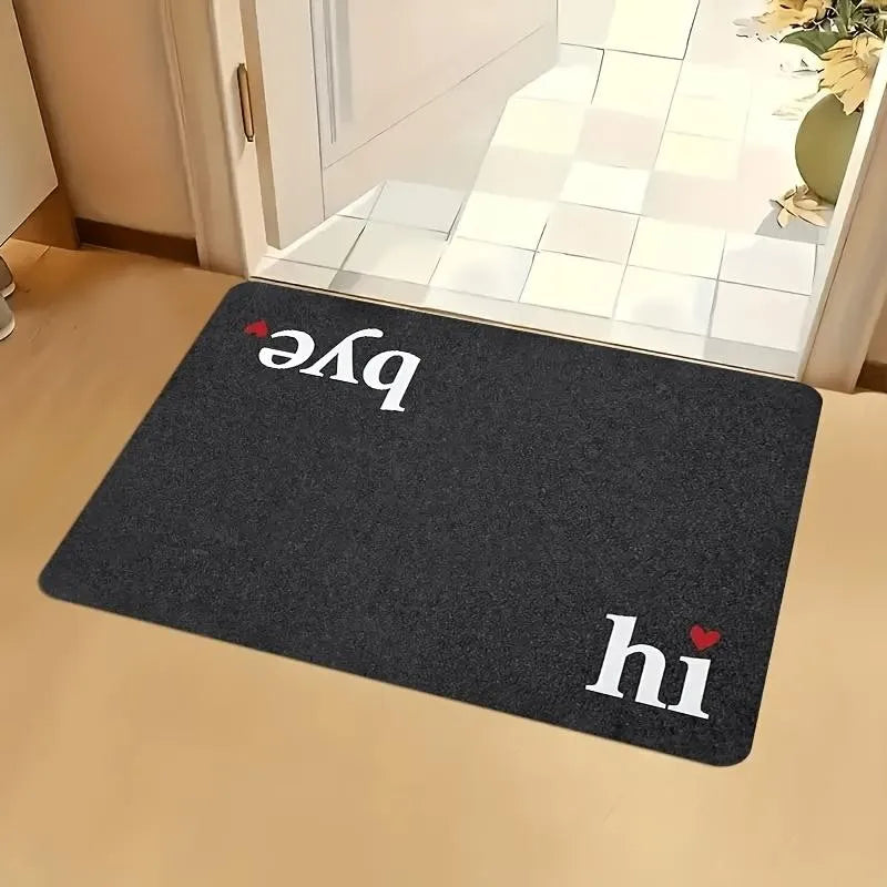 tapis moderne noir imprimé numérique résistant rides extérieur 40x60cm 50x60cm 30x60cm 50x90cm 80x90cm