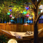 Mobile lumineux solaire multicolore figurines animales deco balcon jardinextérieur led