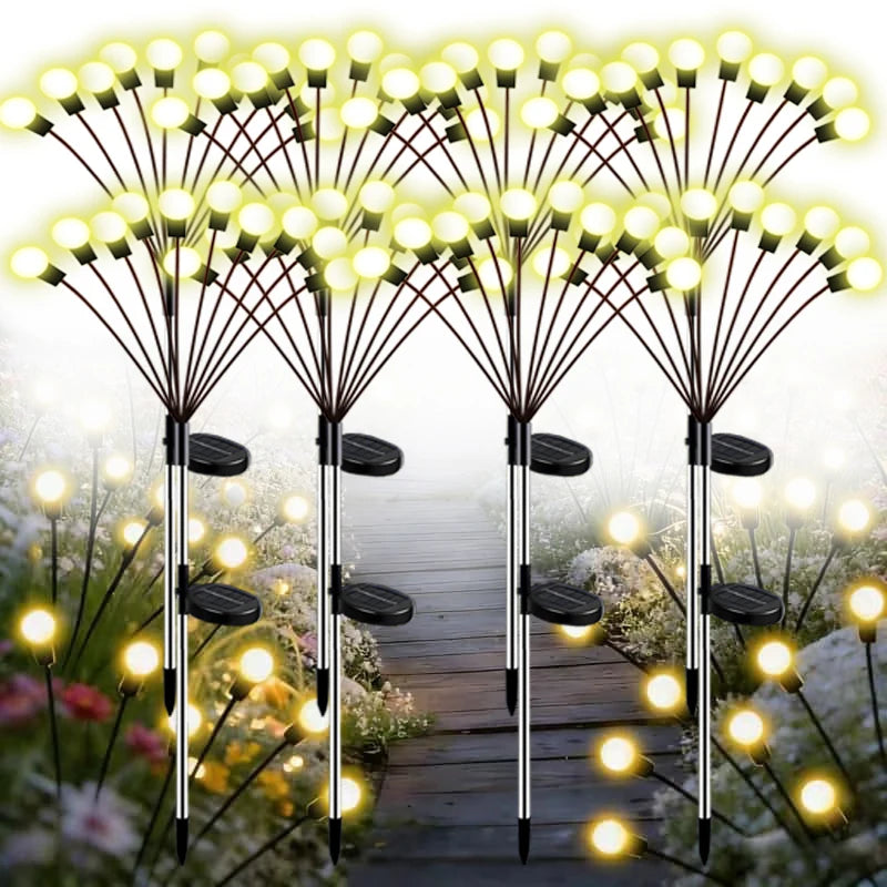 lumières solaires extérieures modernes boules rondes multicolores piquets métalliques autonomes led ip67