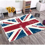 tapis salon polyester antidérapant lavable motifs 3d géométriques patriotiques modernes