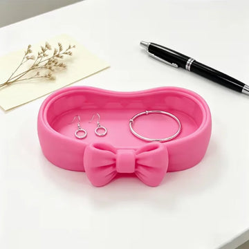 boîtes bijoux moderne élégantes blanc rose papillon relief cosmétiques rangement salon bain