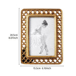 cadre photo doré argenté classique élégant support inclinable résine rectangle moderne decoration