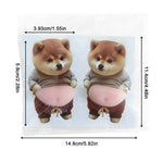 autocollants animaux compagnie dessin animé rose orange blanc violet jeunes enfants adolescents téléphone laptop