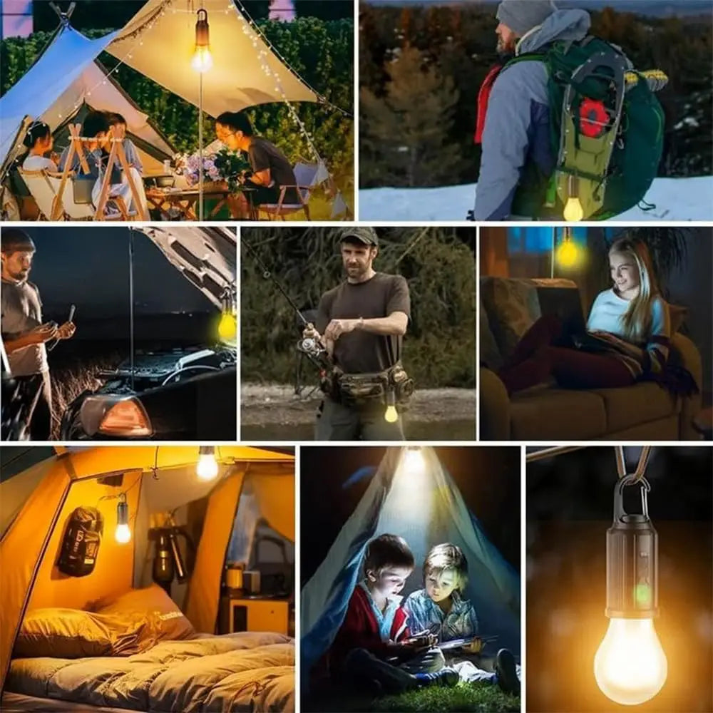 lampe camping solaire rechargeable usb touch led étanche ipx4 noir bleu blanc moderne