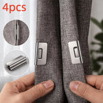 clips magnétiques rideaux argentés moderne accessoires fenêtres sans clou sans couture coupe vent confidentialité