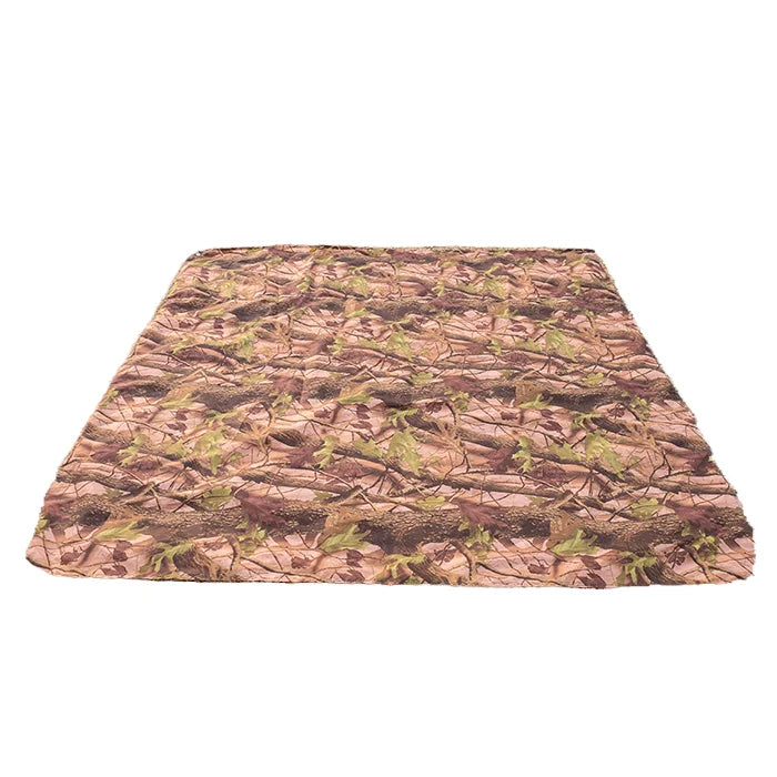 tapis sol oxford camouflage feuilles branches vert olive marron clair noir pratique résistant camping
