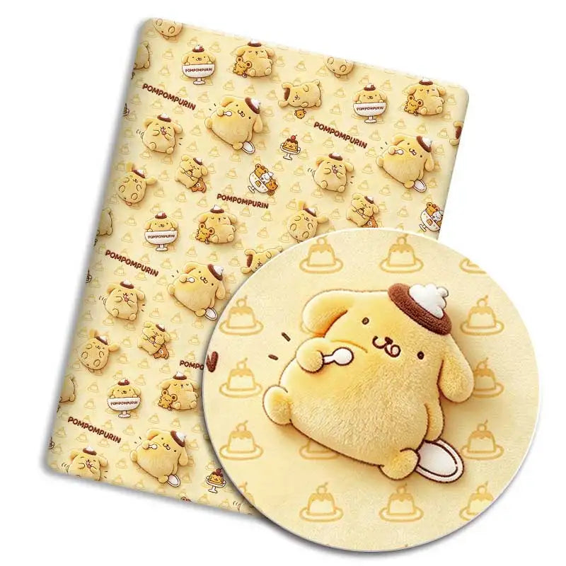 coussin kawaii personnages mignons pompompurin hello kitty my melody jaune rose bleu clair