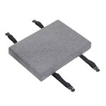 tabouret moderne gris toile lin coussin amovible imperméable boucles noiresscrição