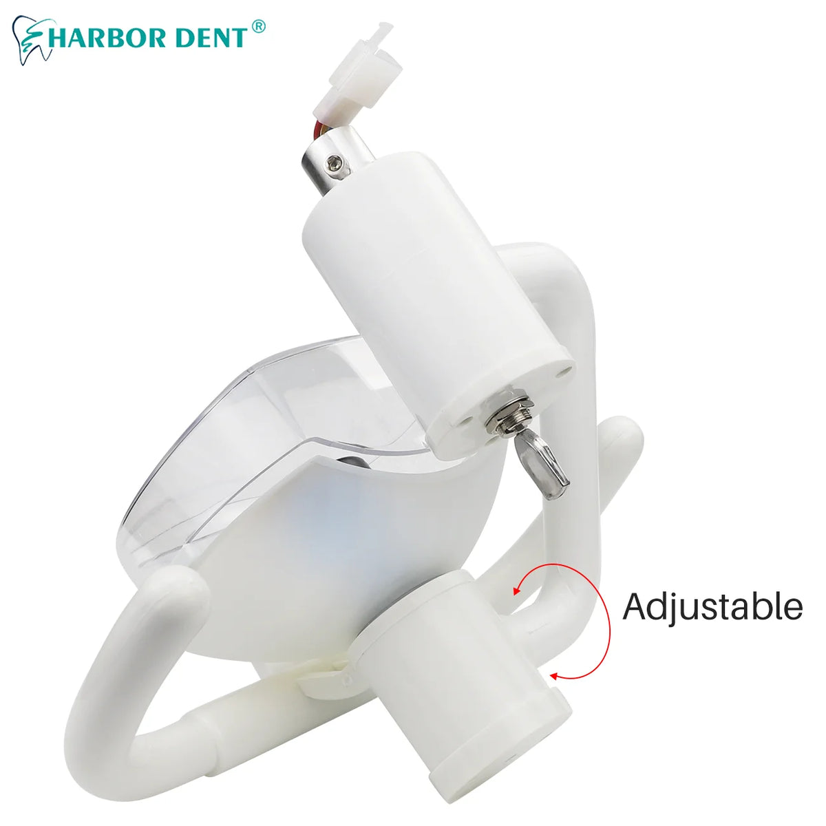 lampe dentaire blanc moderne interrupteur manuel adaptable grille ajustable transparente symboles soleil lune étoile