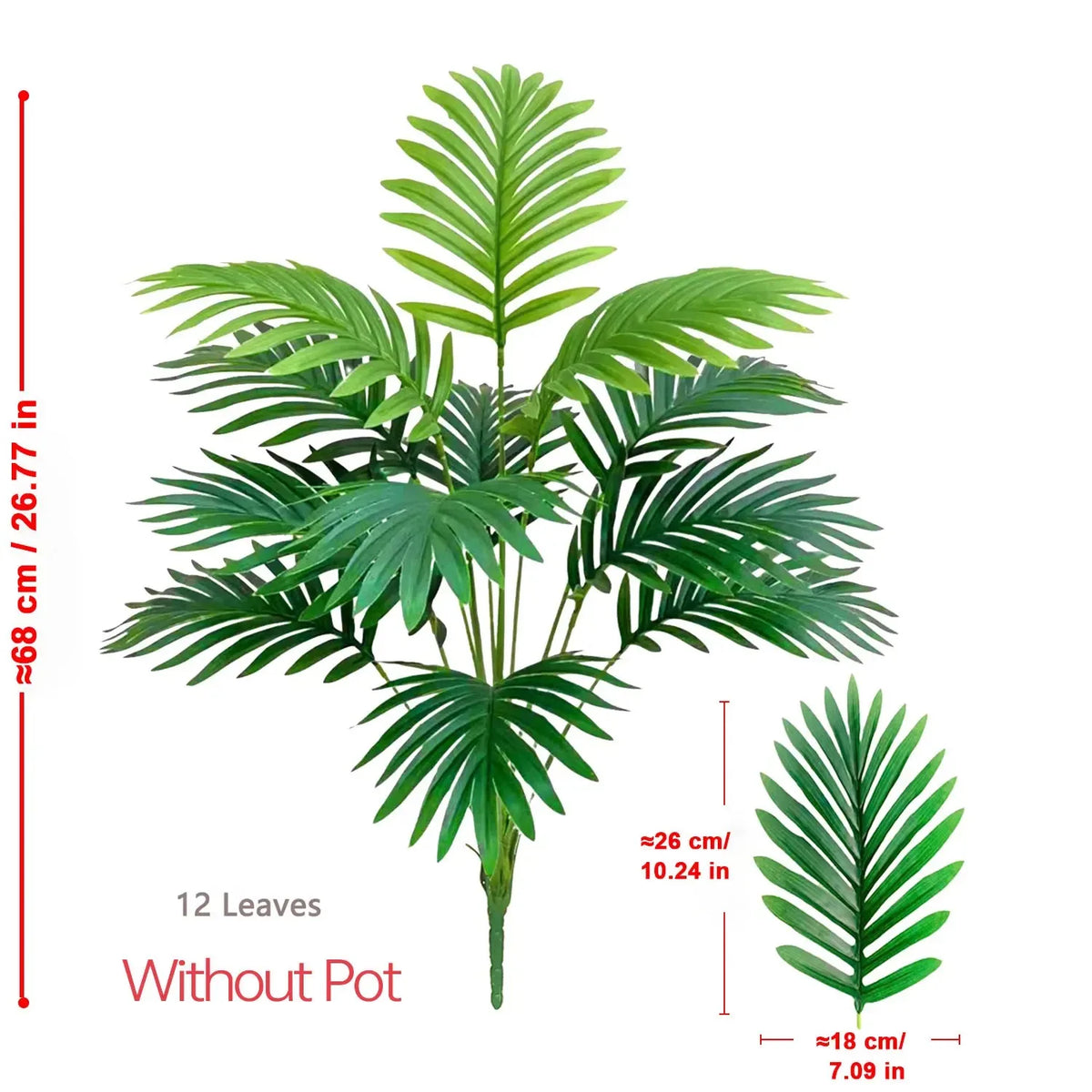 plantes artificielles arbres vertes modernes intérieures salon feuilles fines pots