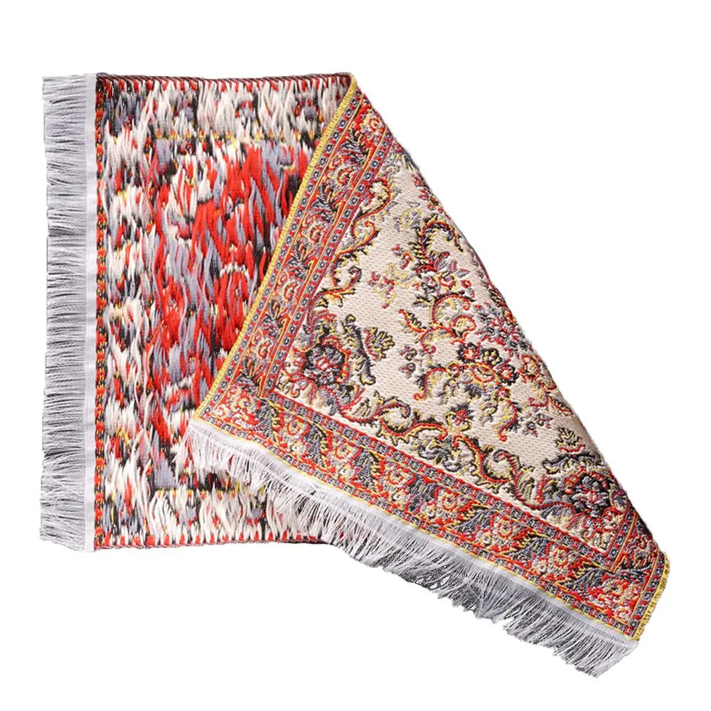 tapis turc ornements floraux motifs géométriques classique tapisserie miniature décoration intérieure tissu accessoire poupée