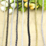 dentelle polyester or rouge mariage noire blanche classique 5m trims deco travaux manuels