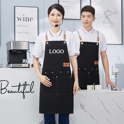 Tablier de cuisine homme personnalisé imperméable avec poche