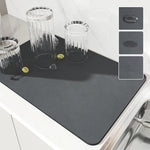 tapis cuisine absorbant rapide séchage antidérapant adhésif gris moderne 20x30 30x40 50x40