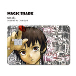 cartes crédit personnalisables dessin animé serial experiments lain stickers adhésifs multicolores opaques illustration américaine