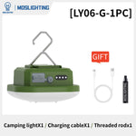 lampe poche rechargeable led vert moderne aimant clips