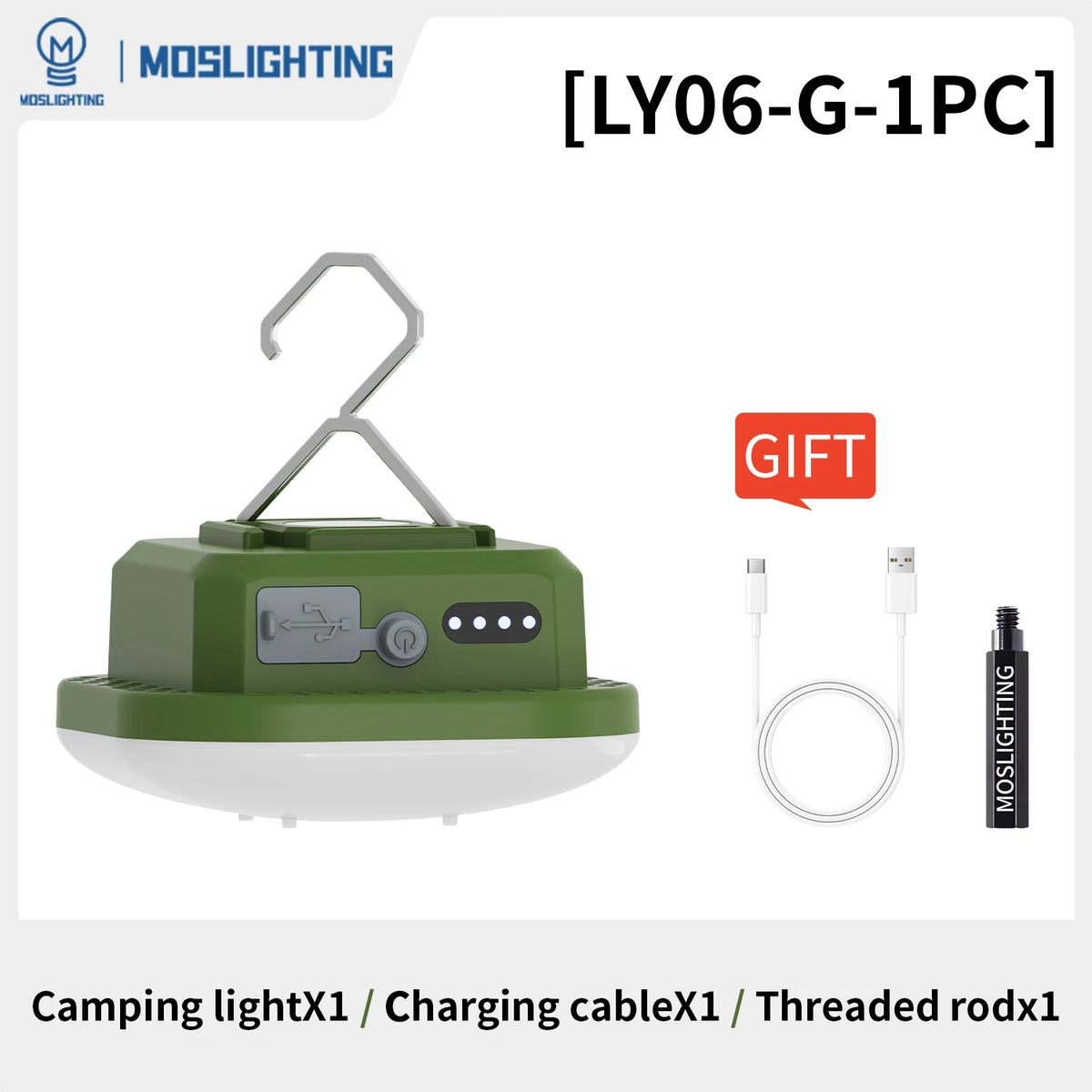 lampe poche rechargeable led vert moderne aimant clips