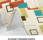 nappe table géométrique moderne polygone colorée réutilisable polyester maison festive
