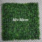décoration murale moderne plante artificielle vert feuilles rondes herbe plastique extérieur intérieur accrochable haute
