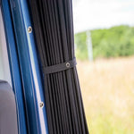 rideau voiture noir opacité moderne élastiques fixation fibre synthétique
