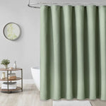 rideau douche vert moderne tissé points imperméable métalliques salle bain