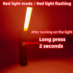 lampe travail rechargeable usb aimant noir lumiere led forte réglages luminosité camping auto défense