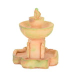 fontaine miniature résine marron gris texture vieillie artisanal paysagiste décoration maison bricolage rustic