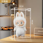 boîtes rangement transparentes grandes capacités figurines jouets acrylique minimaliste empilables plastique 45cm 60cm 40cm