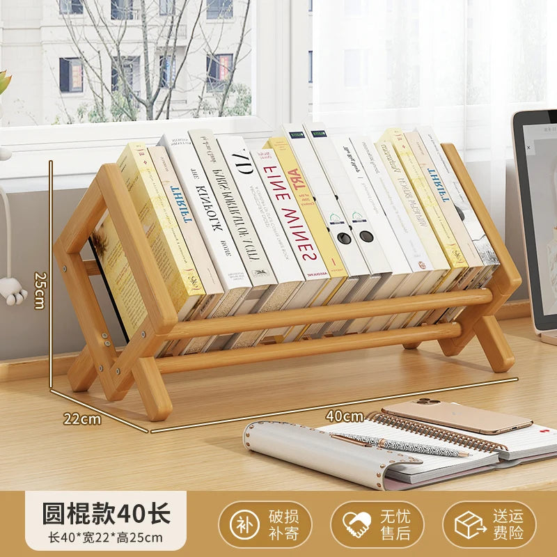 étagère moderne bambou rangement anti poussière vis livres boîtes horloge panier étudiant écologique