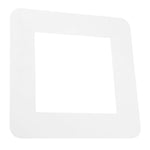 interrupteur mural blanc moderne minimaliste adhésif plat lisse opacité single switch plate covers cool