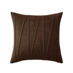 housse coussin décorative velours géométrique moderne carré beige marron gris vertical élégant
