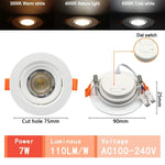 Spot LED blanc moderne 10W 14W 17W 20W 24W 6W câble adaptateur