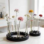 support fleurs silicone transparent tube lab animal compagnie moderne minimaliste