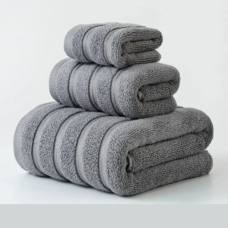 serviettes coton rayées classiques marron blanc gris pliées maison absorption rapide set
