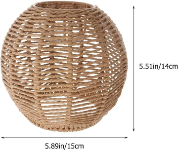 lampe suspendue rustique tressée rotin naturelle boho chic salon chambre e27