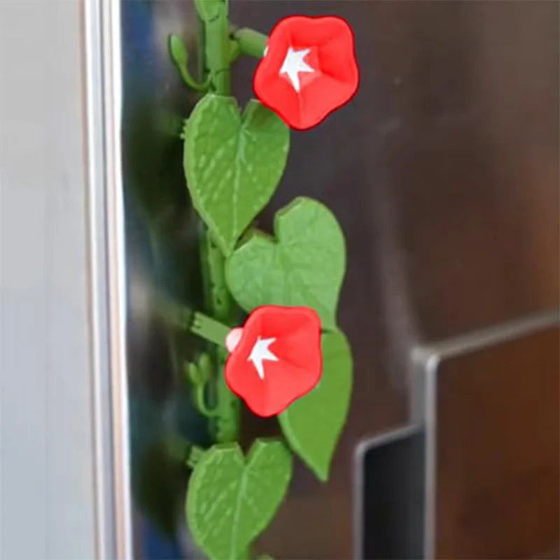 magnétiques réfrigérateur décoratifs floral feuilles fleurs bleu rose vert étoiles
