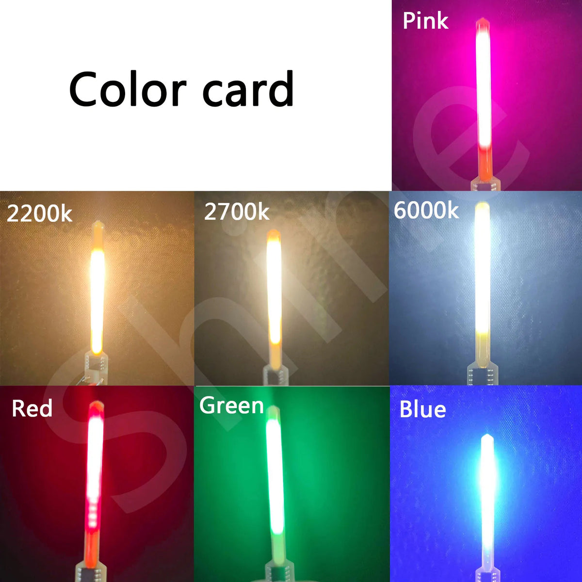 strip led orange jaune green pink decoration 40mm 58mm connecteurs leds