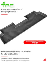 tapis sol voiture noir rayures diagonales moderne protection facile nettoyage intempéries