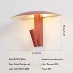 lampe murale moderne led 6w beige noir orange rouge vert chambre cuisine salle manger