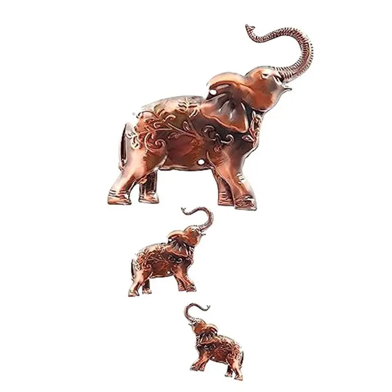 mobile musical vent éléphants bronze cloches décoratives asiatique suspension papillons gravures complexes