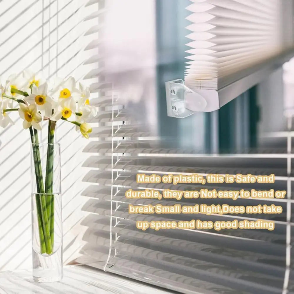 clips rideau transparents modernes durables finition blanche polyester accessoires stores fixations rails intérieurs